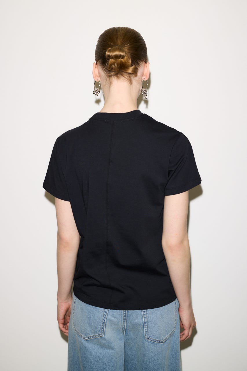 【THROW】TWIST ASYMMETRY トップス BLK FREE