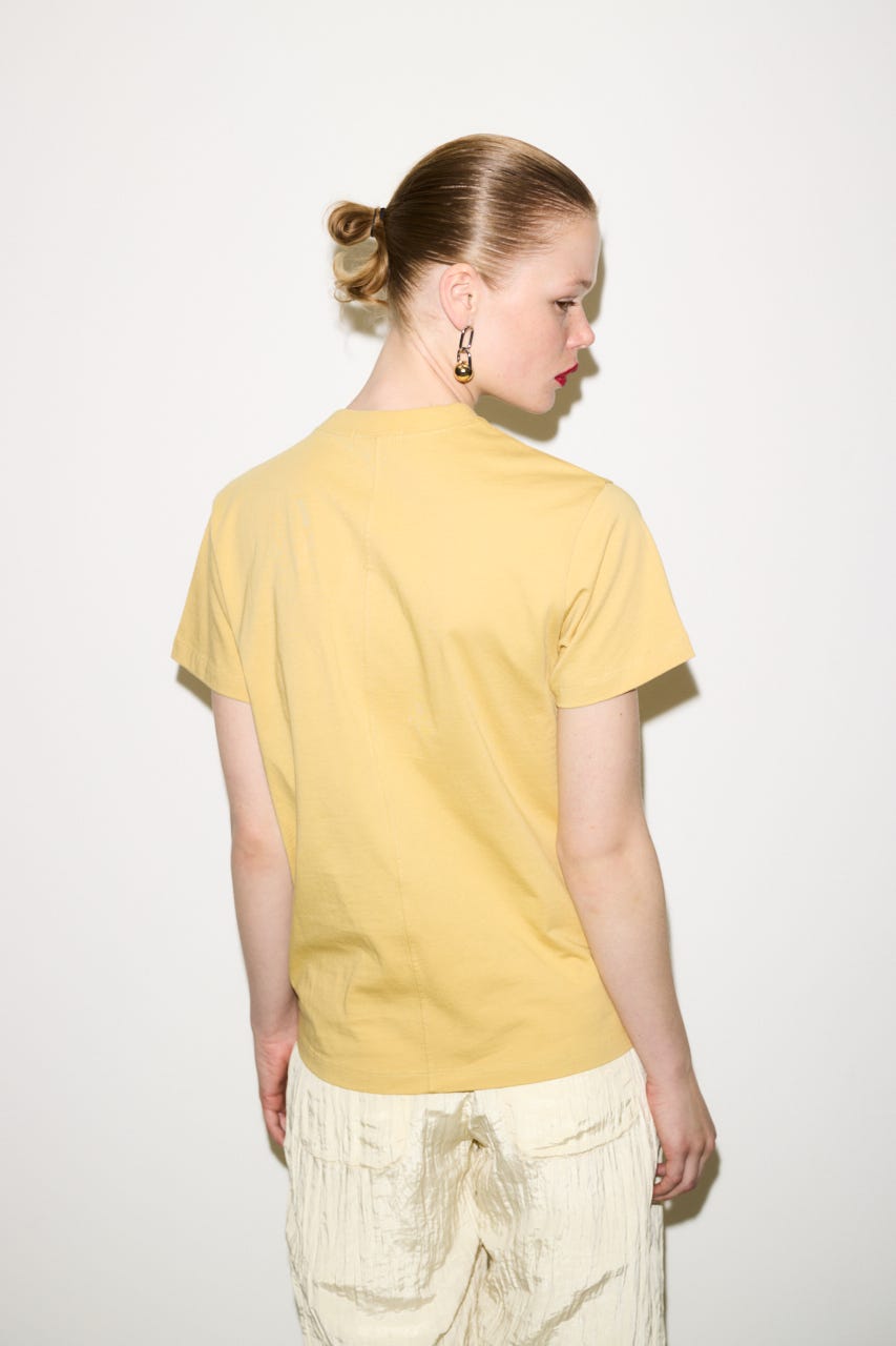 【THROW】TWIST ASYMMETRY トップス YEL FREE