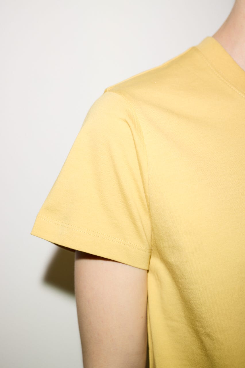 【THROW】TWIST ASYMMETRY トップス YEL FREE