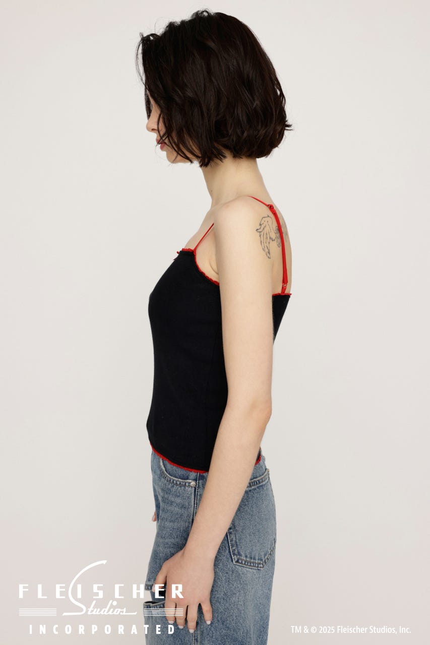Betty Boop x SLY RIBBON キャミソール BLK FREE