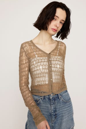 MESH KNIT カーディガン