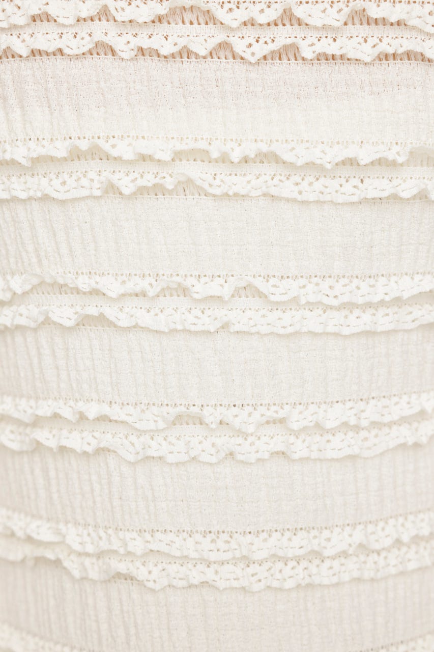 FRONT RIBBON FRILL 2P IVOY FREE
