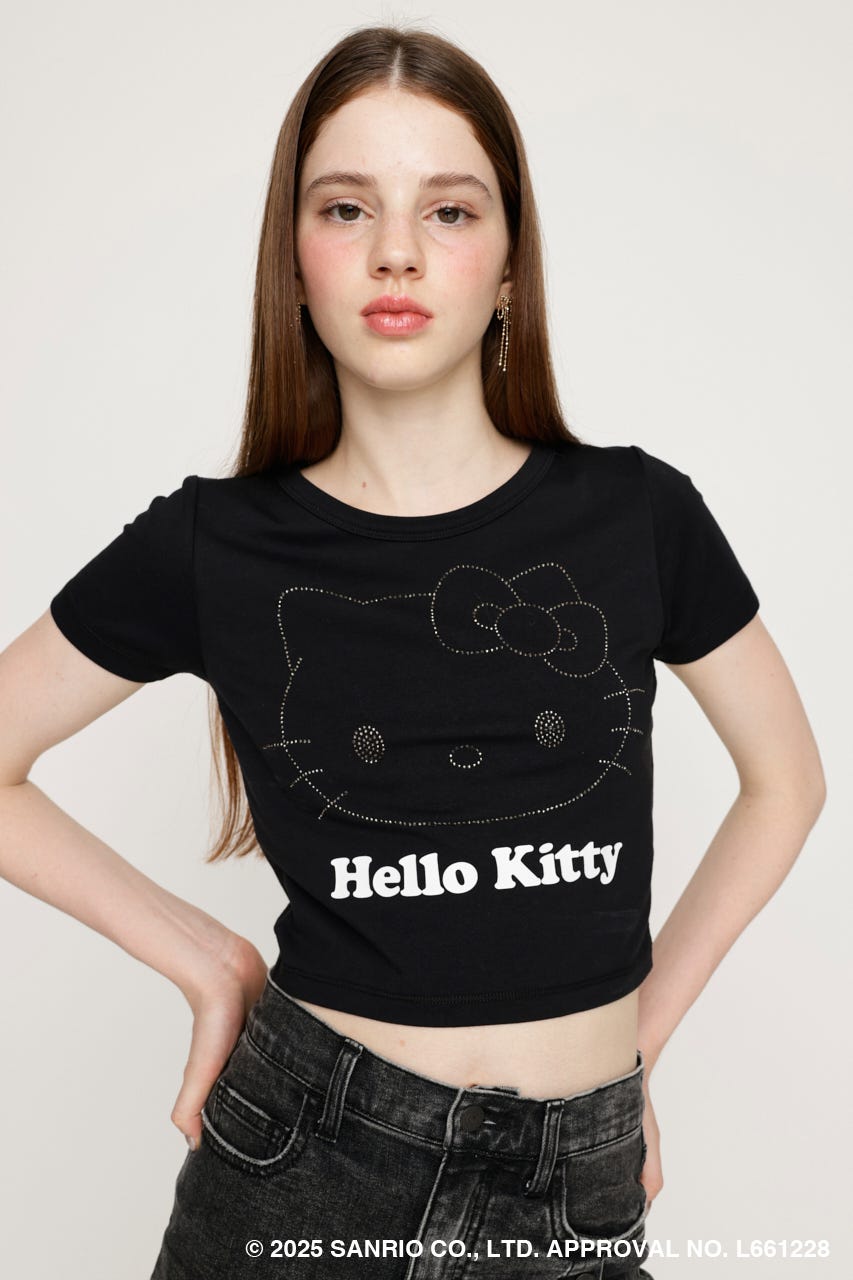 HELLO SNOW PEAK Hello Kitty Tシャツ ブラック Snow Peak X Hello Kitty】25SS☆ Graphic T-Shirt (Snow Peak