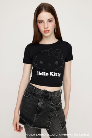 SLY Tシャツ SLY | BI COLOR STITCH CROP Tシャツ (Tシャツ・カットソー(半袖