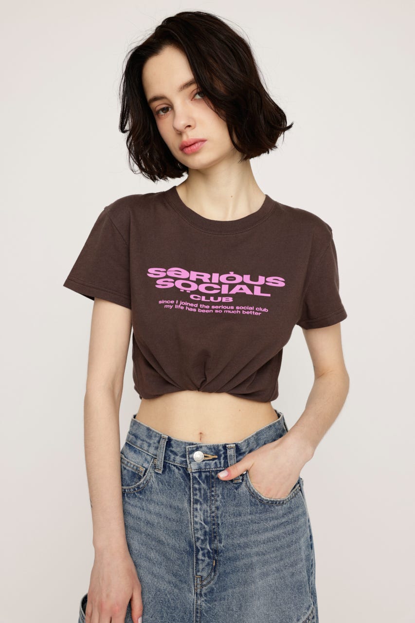 COMPACT LOGO Tシャツ BRN FREE