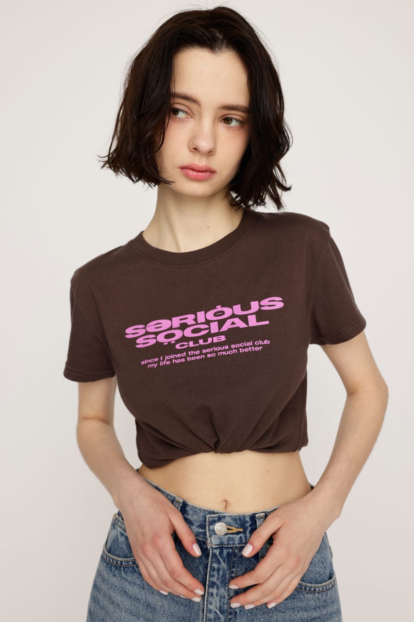 COMPACT LOGO Tシャツ BRN FREE