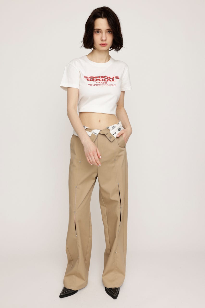 COMPACT LOGO Tシャツ WHT FREE