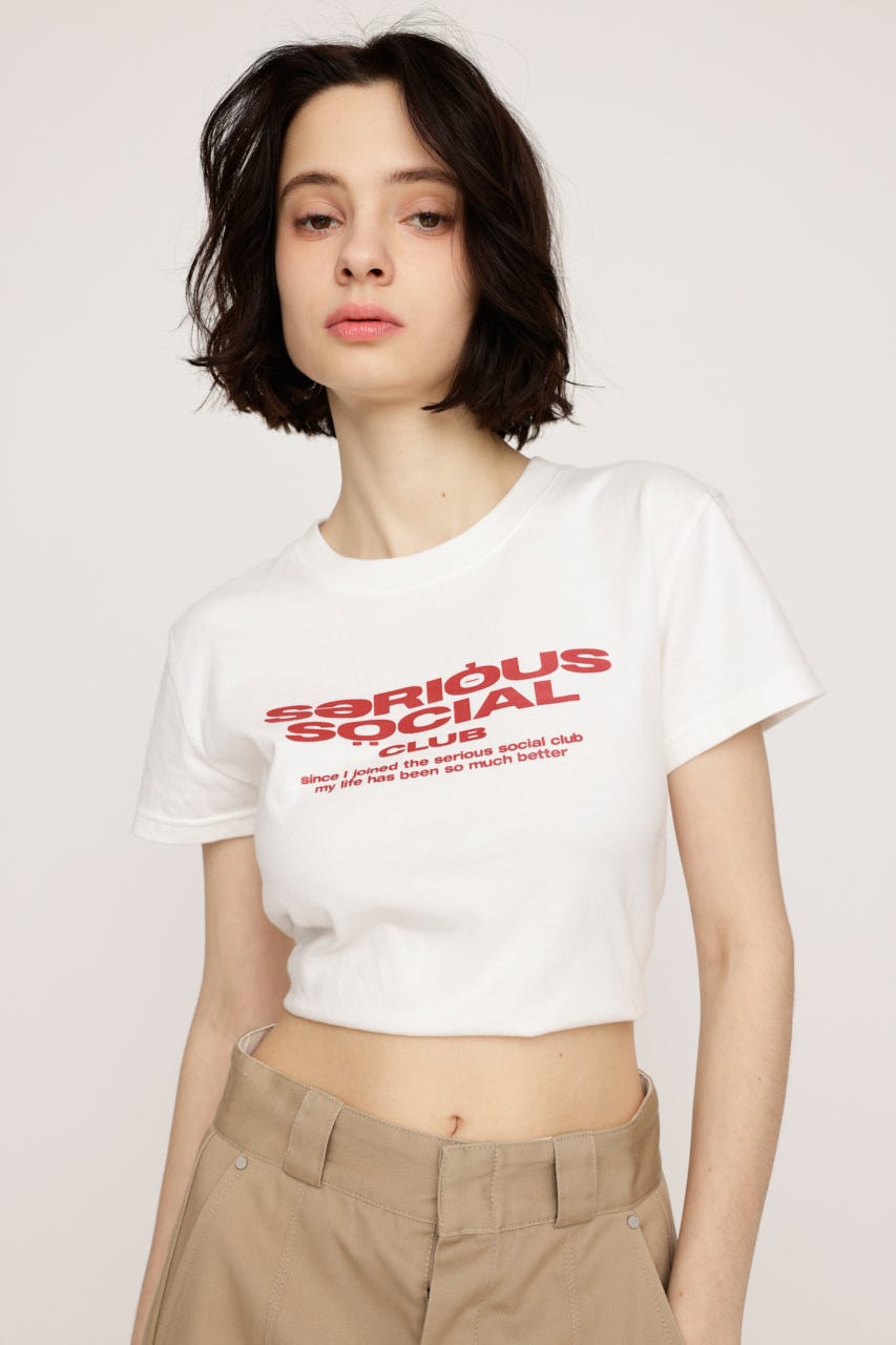 COMPACT LOGO Tシャツ WHT FREE