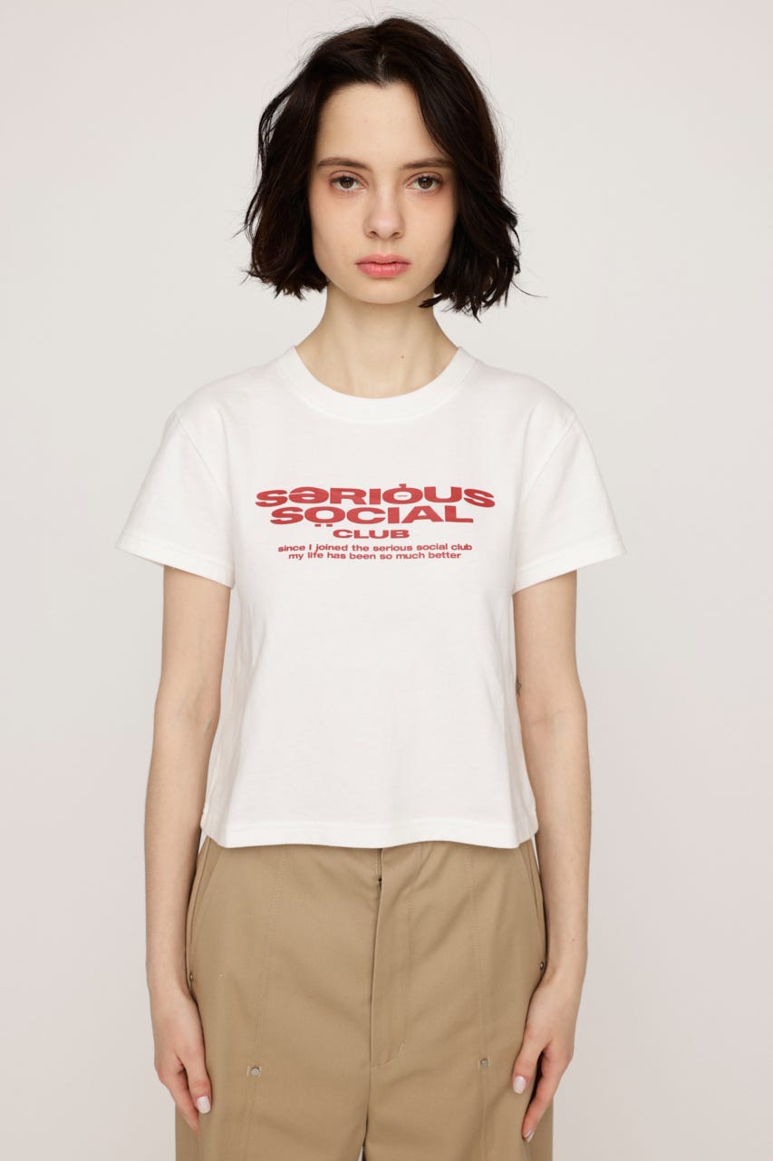 COMPACT LOGO Tシャツ WHT FREE