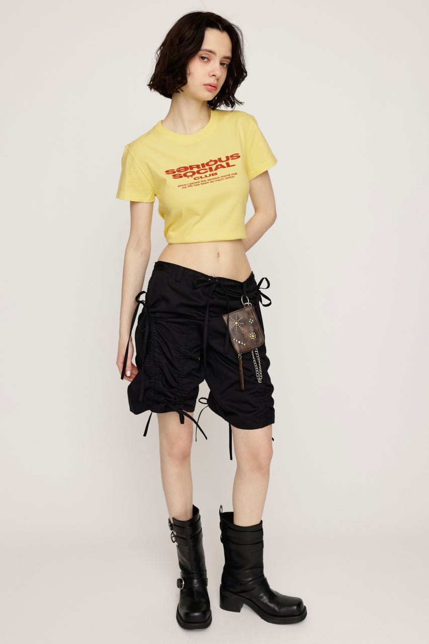 COMPACT LOGO Tシャツ YEL FREE