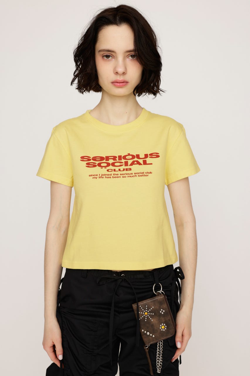 COMPACT LOGO Tシャツ YEL FREE