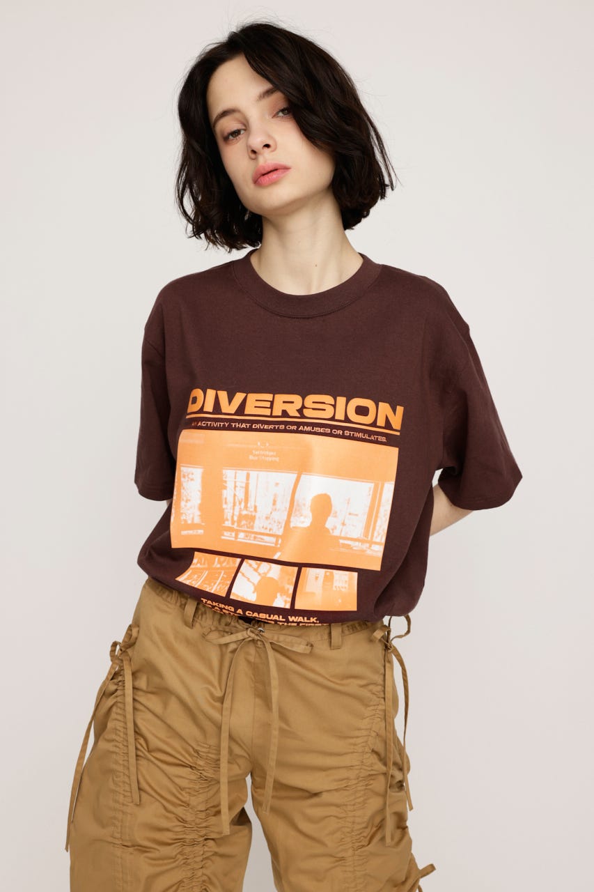 PHOTO LOGO Tシャツ BRN FREE