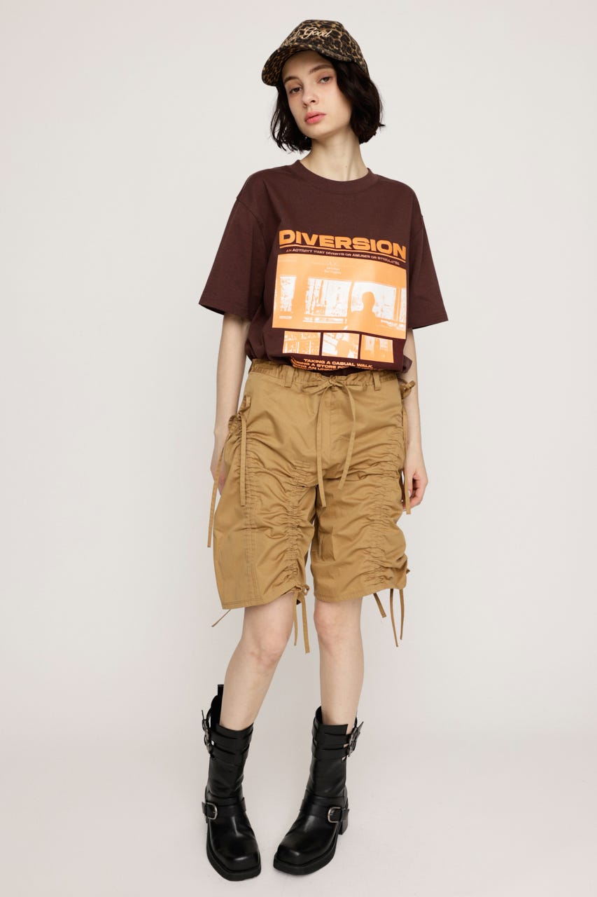 PHOTO LOGO Tシャツ BRN FREE