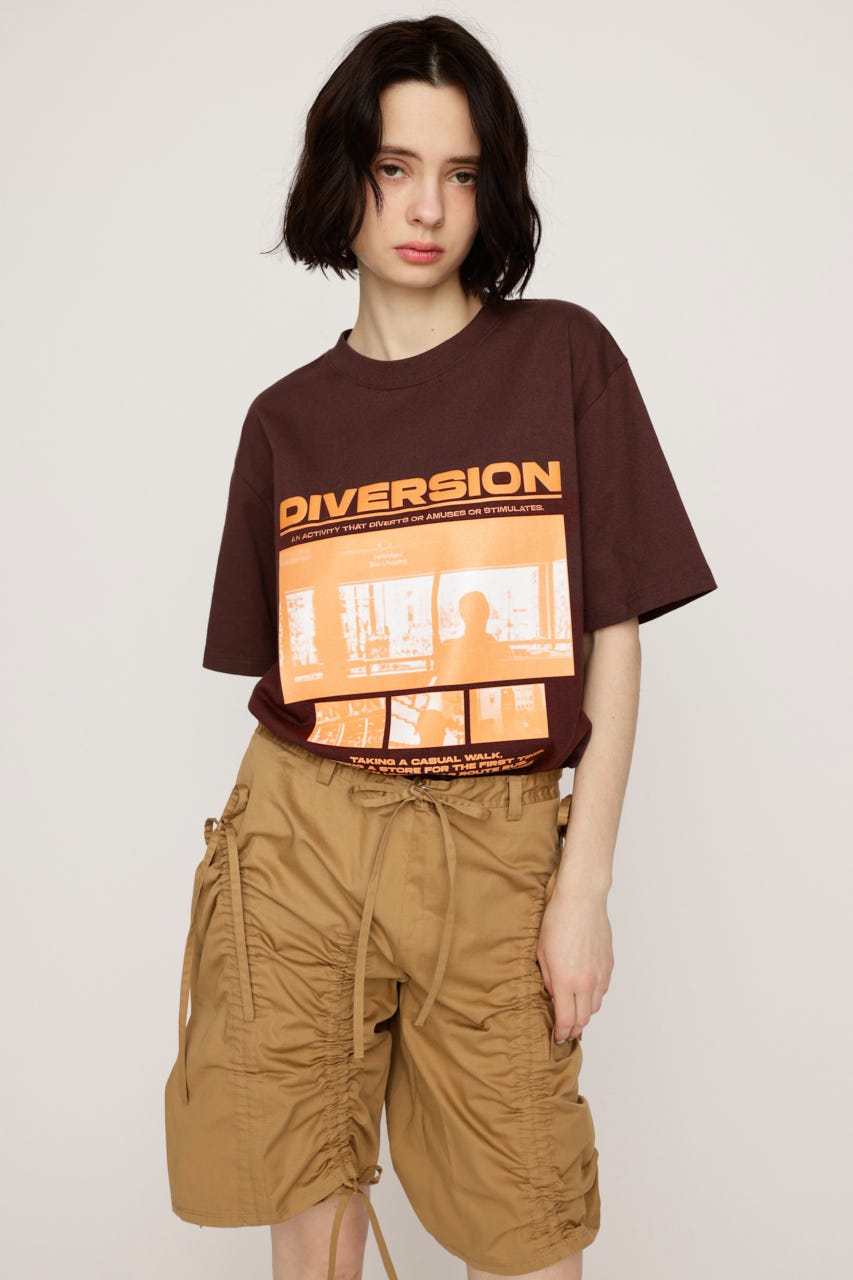 PHOTO LOGO Tシャツ BRN FREE