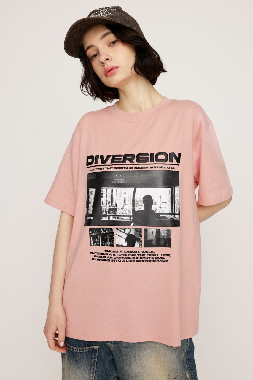 PHOTO LOGO Tシャツ PNK FREE