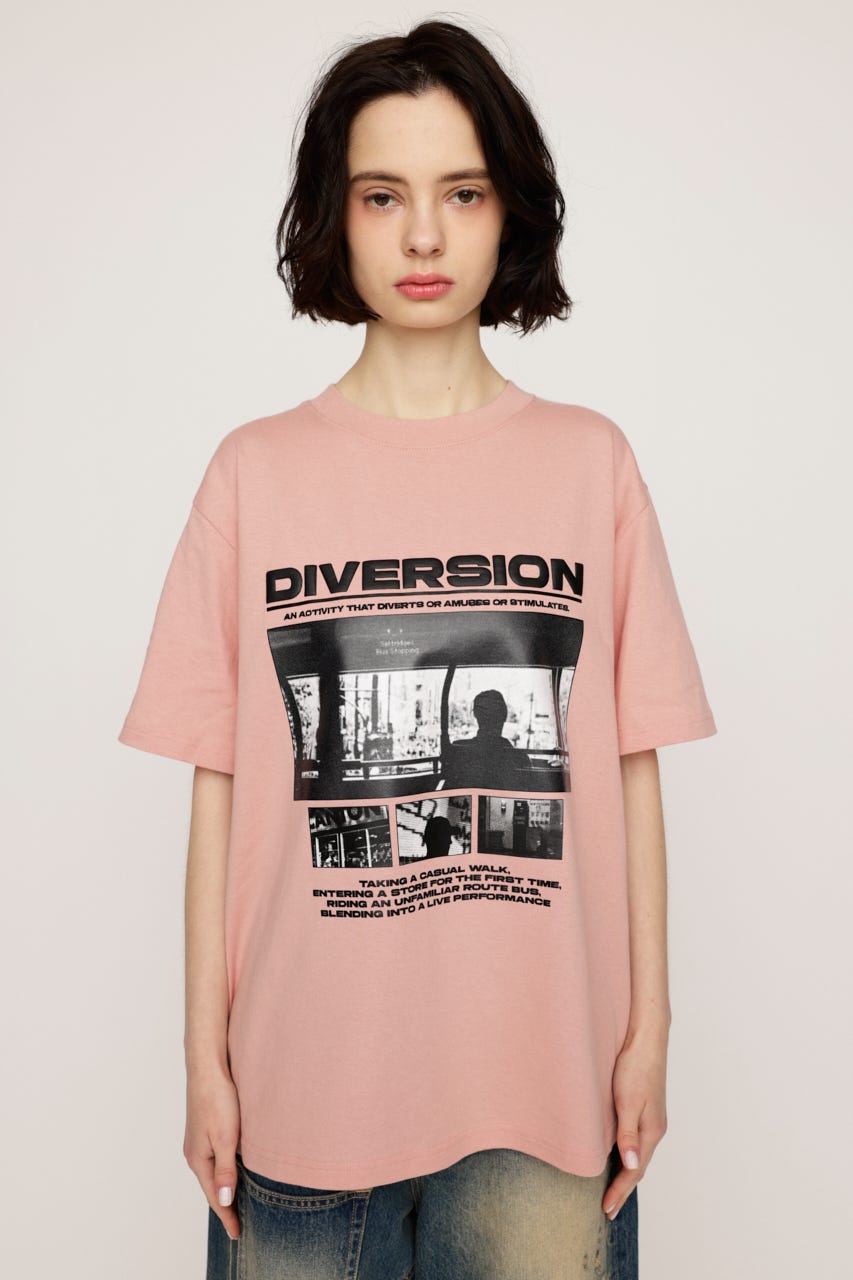 PHOTO LOGO Tシャツ PNK FREE