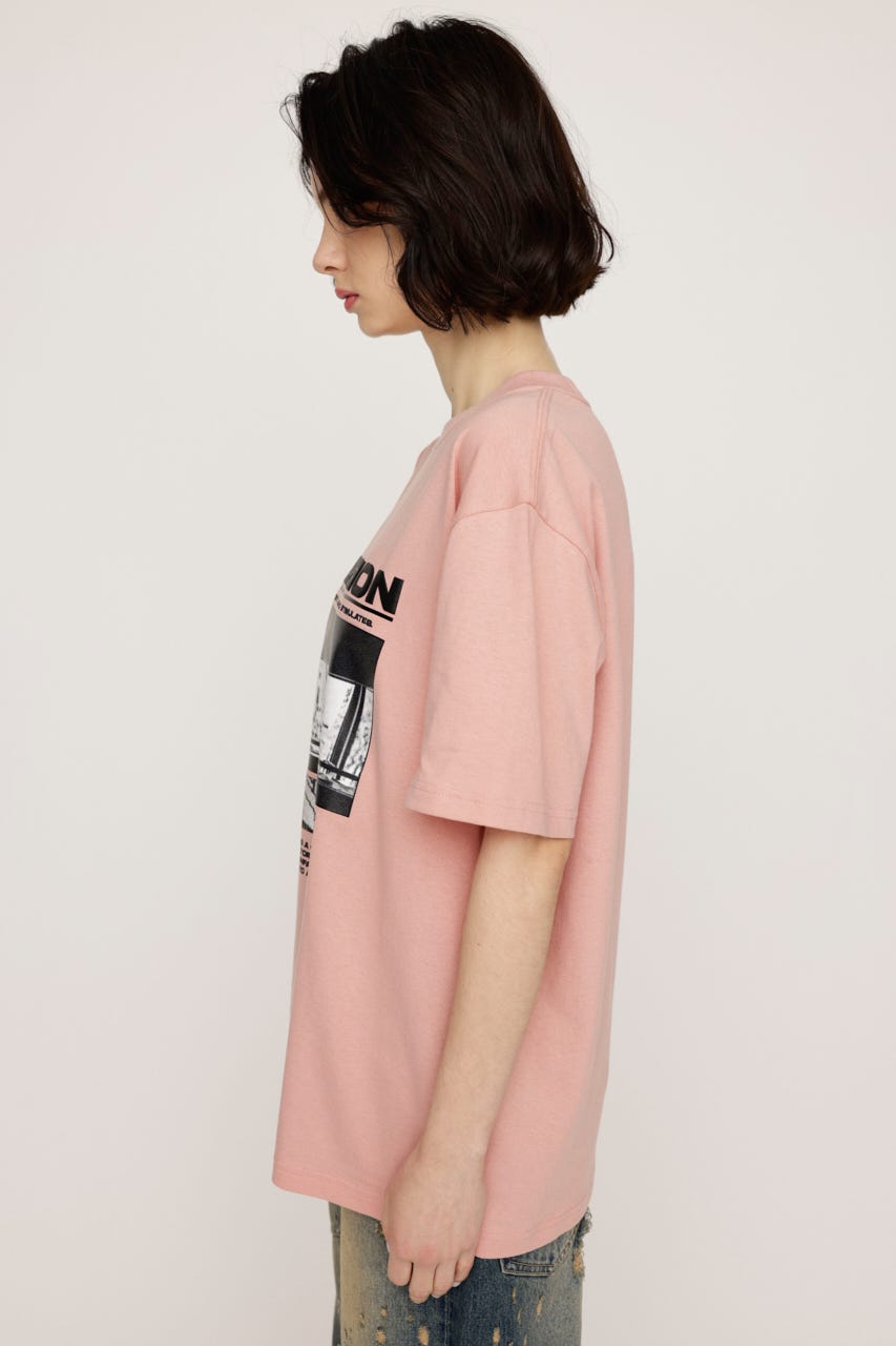 PHOTO LOGO Tシャツ PNK FREE