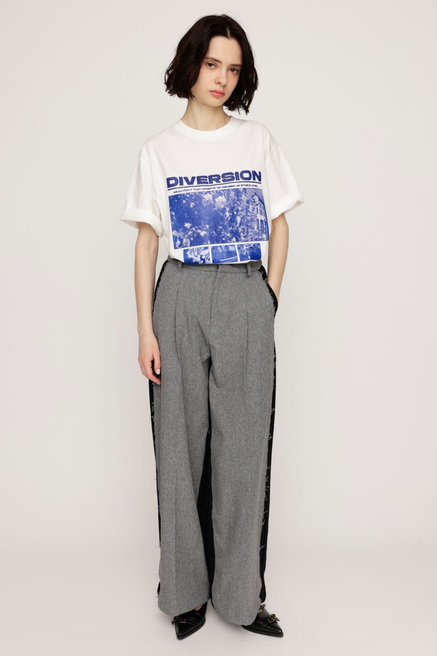 PHOTO LOGO Tシャツ WHT FREE