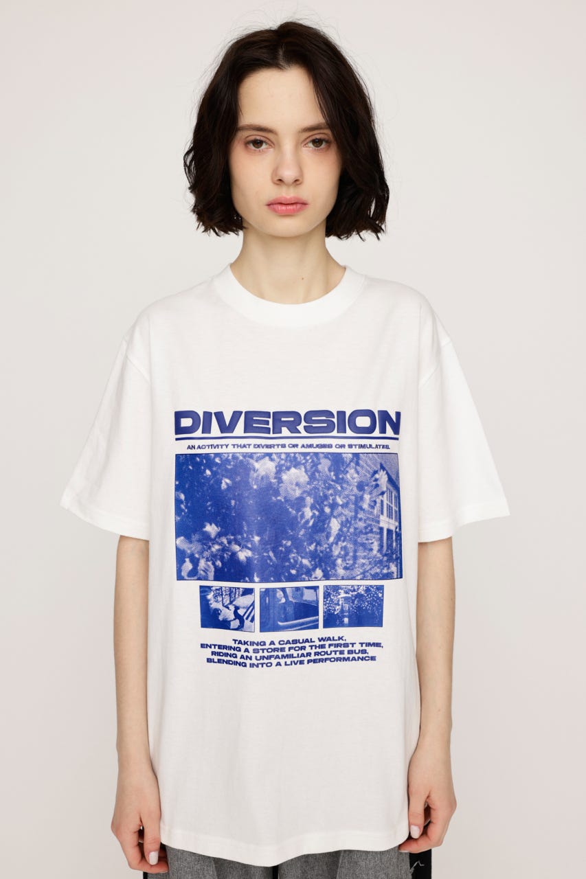 PHOTO LOGO Tシャツ WHT FREE