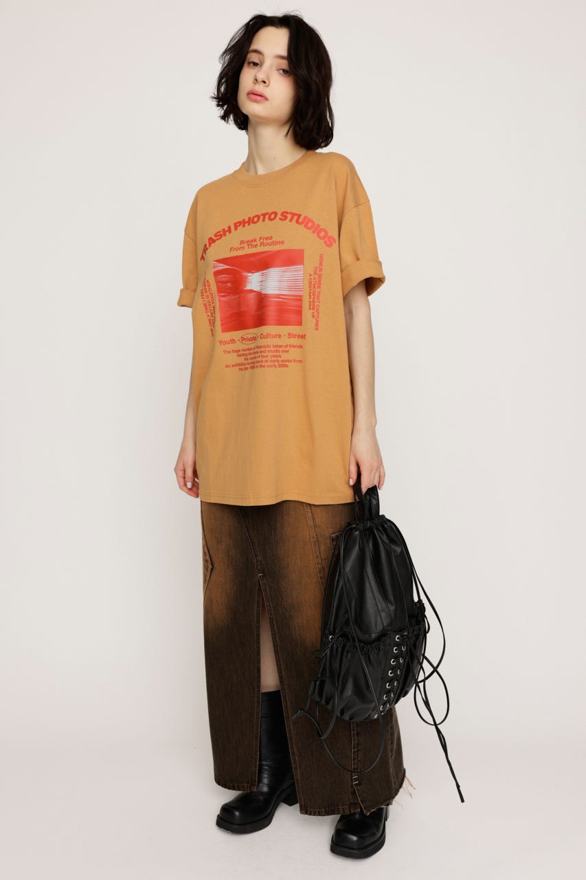 PHOTO LOGO 2SIZE Tシャツ ORG 2