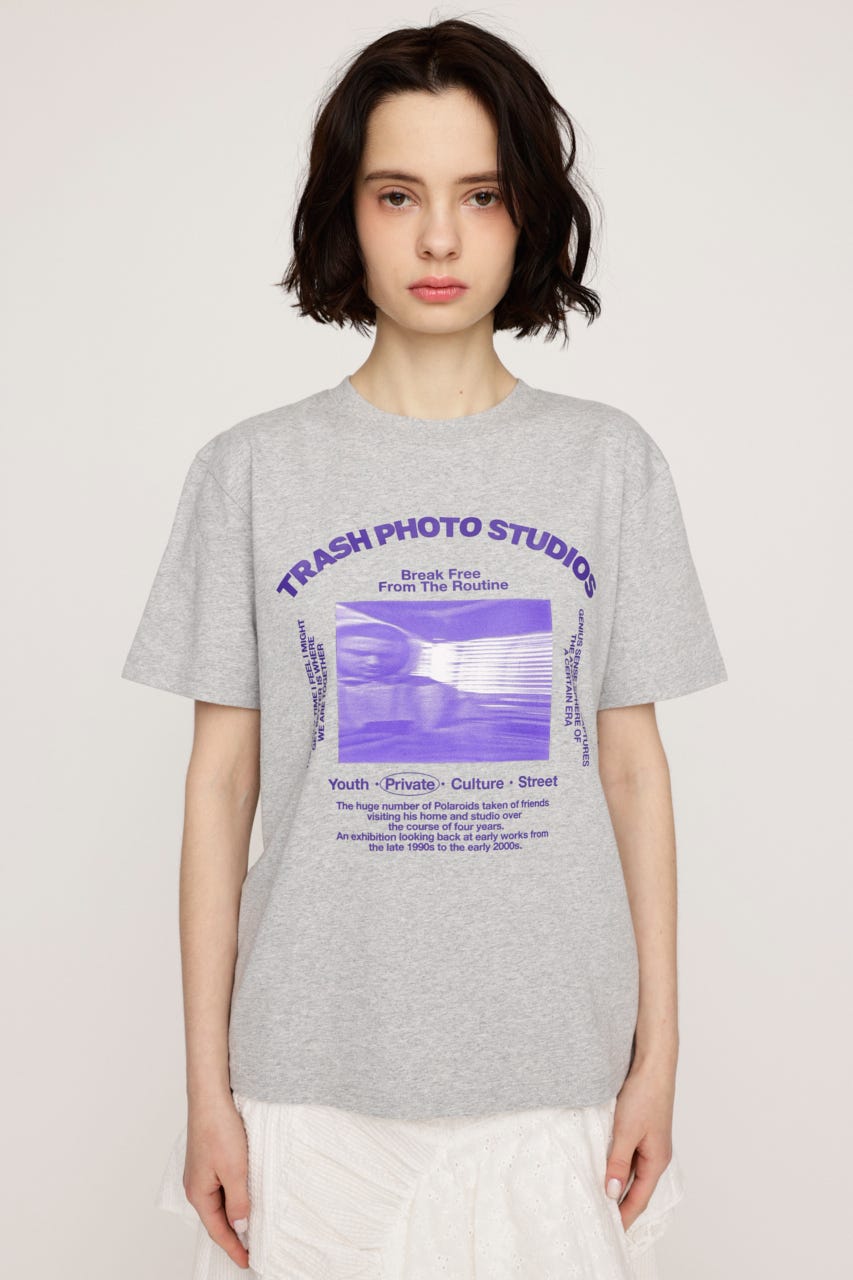 PHOTO LOGO 2SIZE Tシャツ T.GRY 1