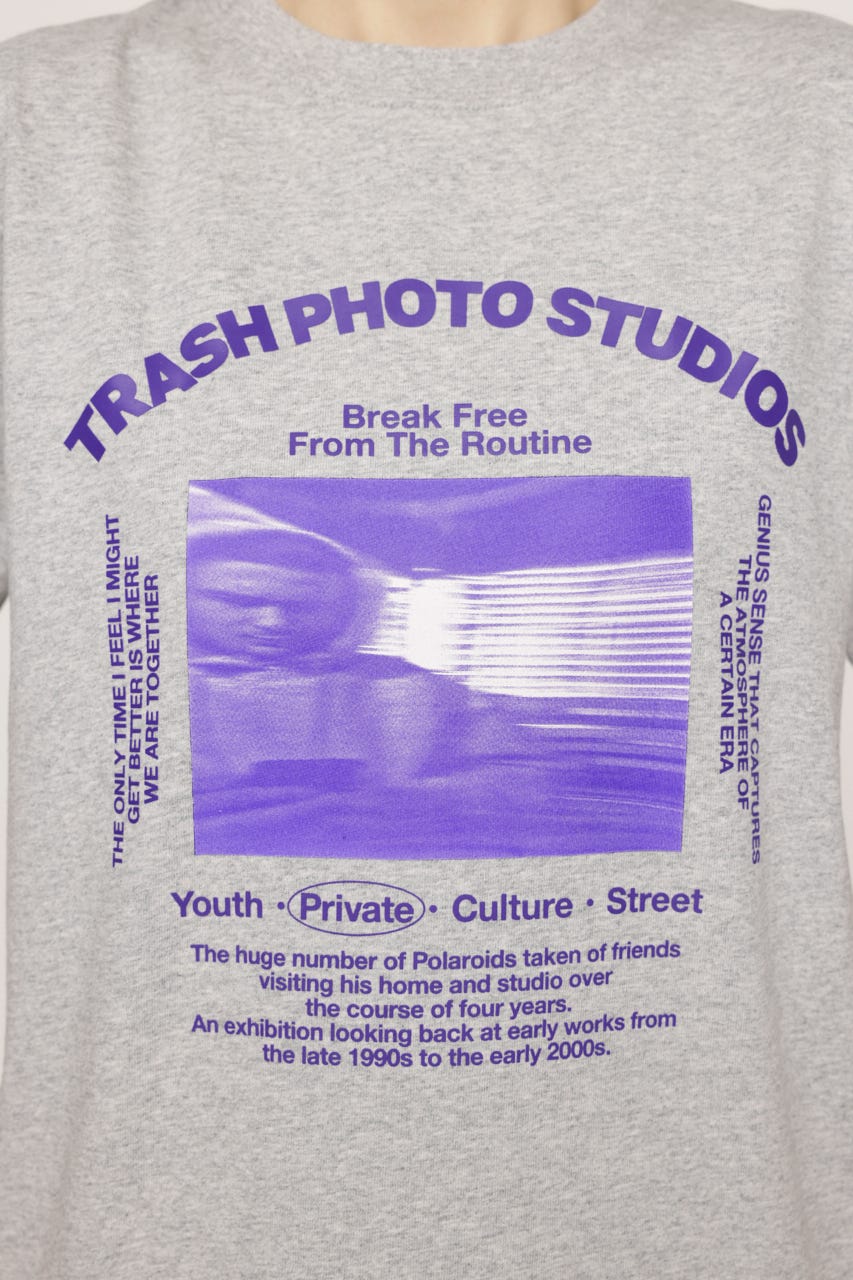 PHOTO LOGO 2SIZE Tシャツ T.GRY 1