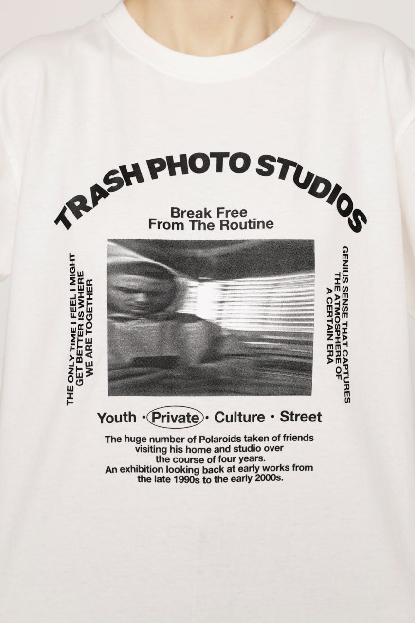 PHOTO LOGO 2SIZE Tシャツ WHT 2