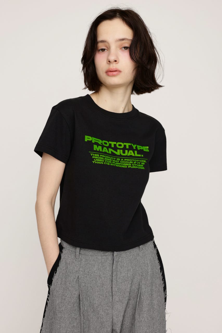 COMPACT LOGO Tシャツ BLK FREE