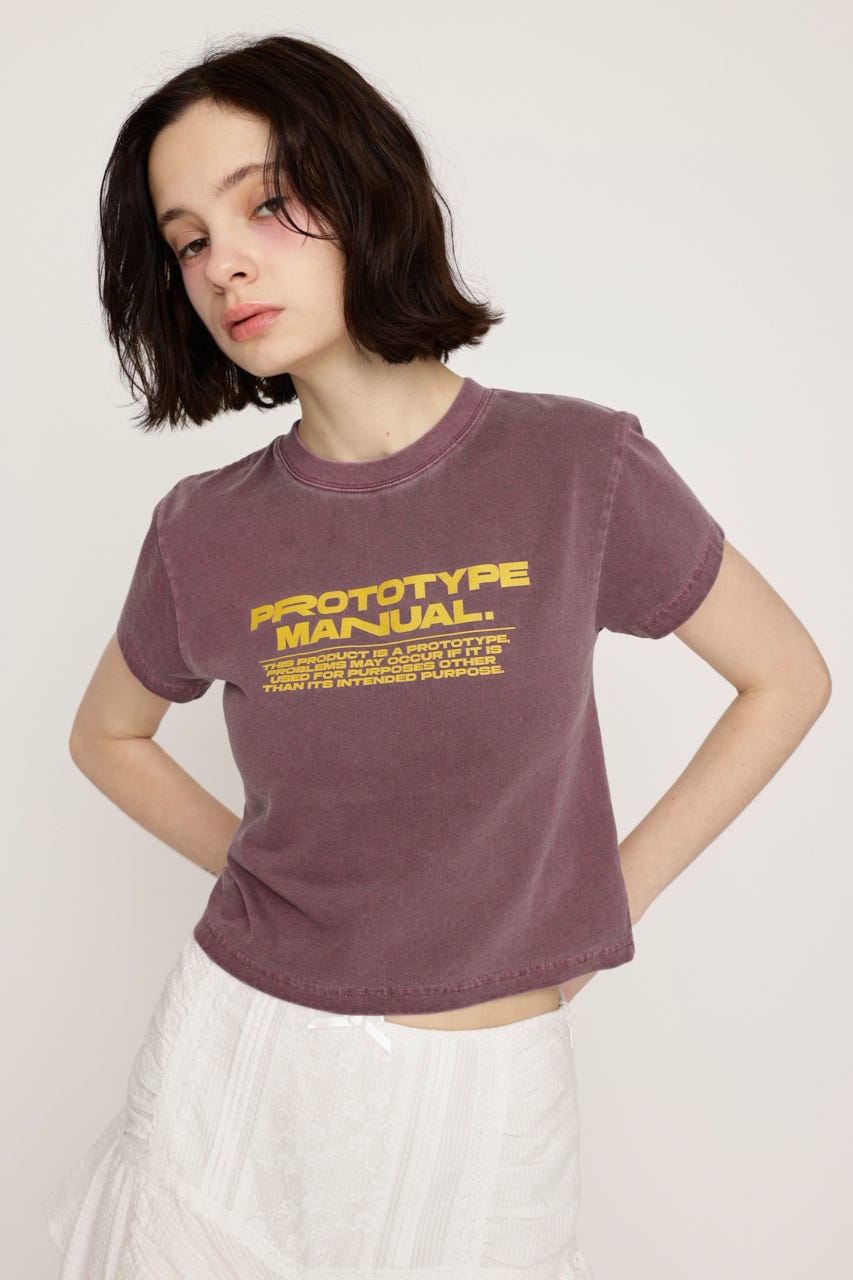 COMPACT LOGO Tシャツ D/PUR FREE