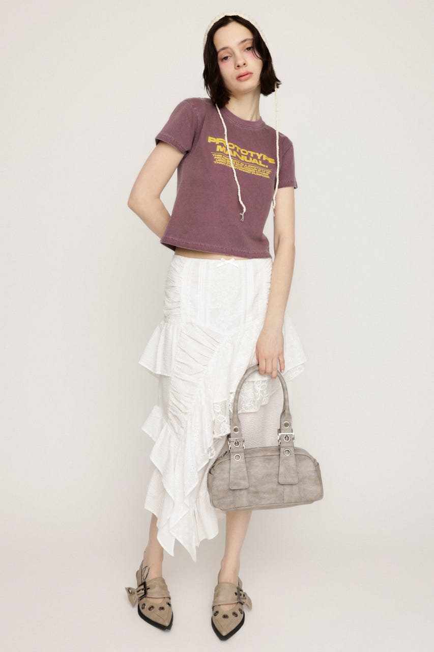 COMPACT LOGO Tシャツ D/PUR FREE