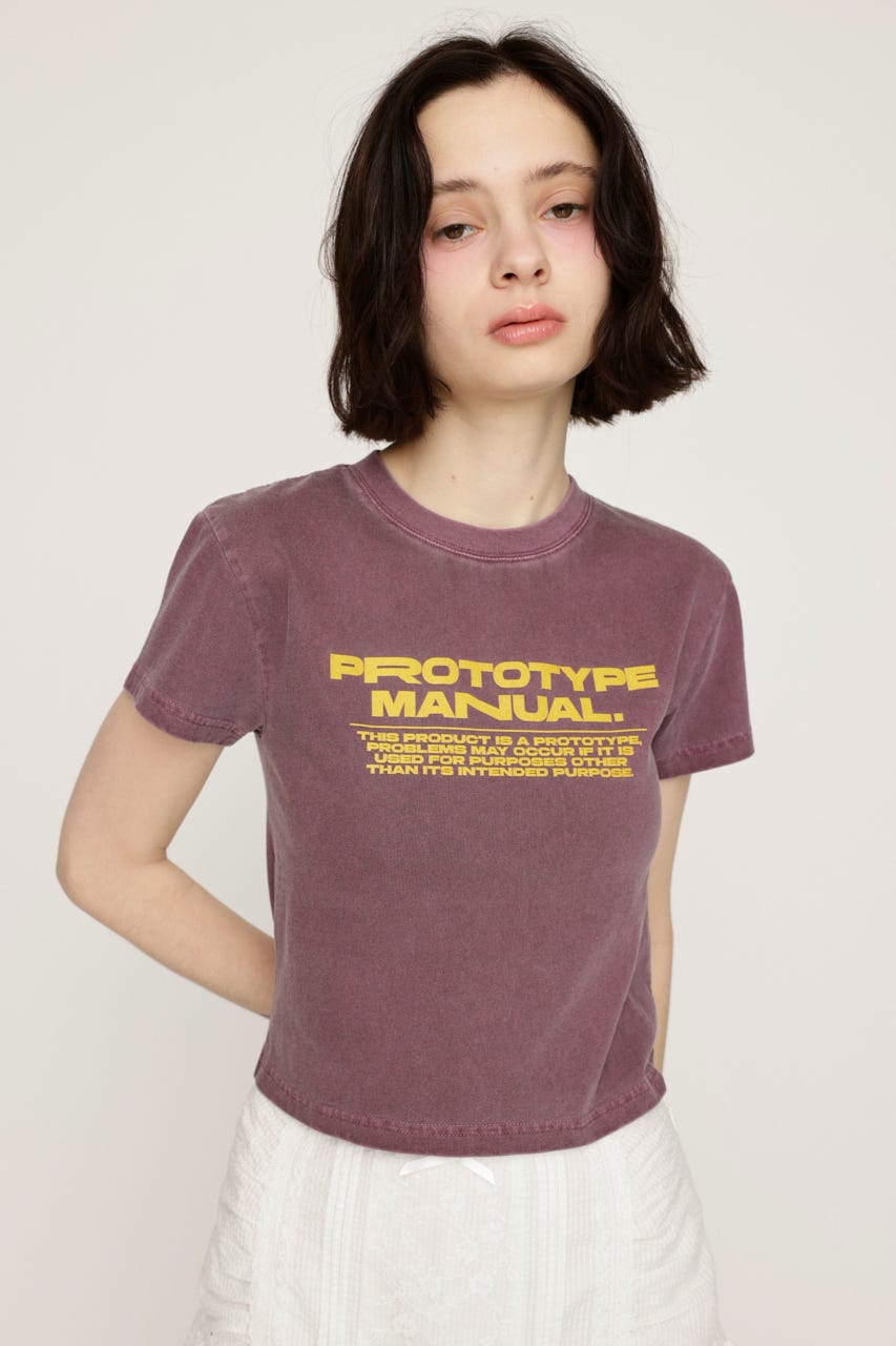 COMPACT LOGO Tシャツ D/PUR FREE