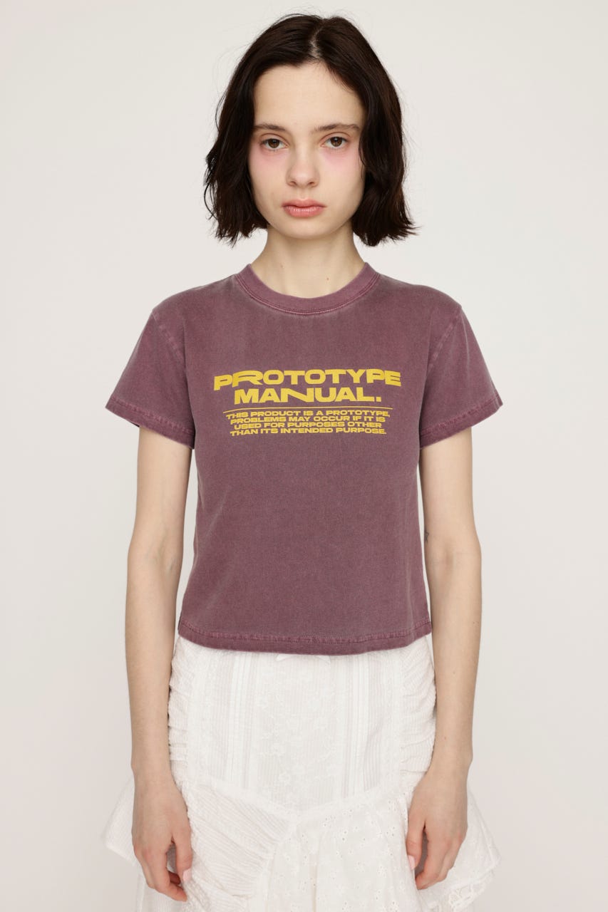 COMPACT LOGO Tシャツ D/PUR FREE