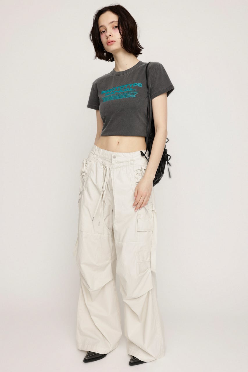 COMPACT LOGO Tシャツ L/BLK FREE