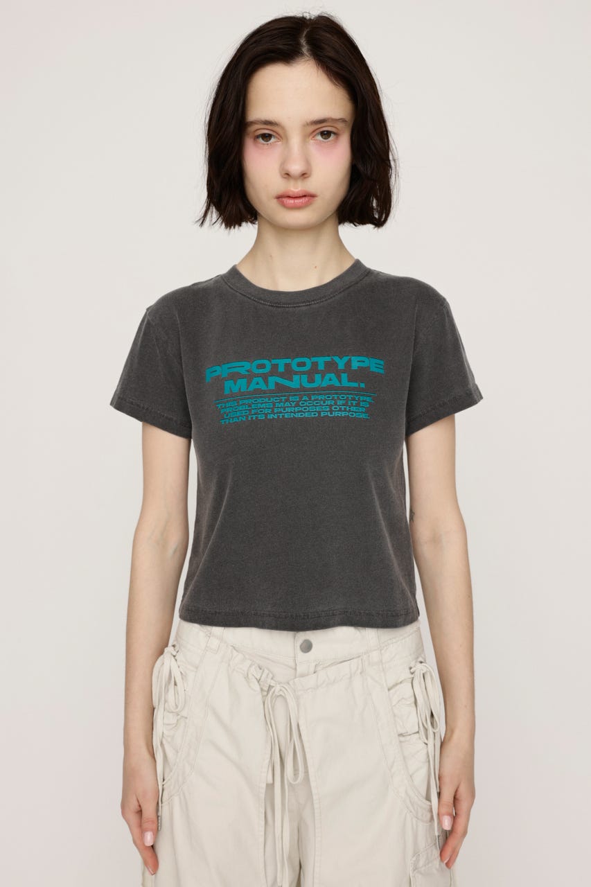 COMPACT LOGO Tシャツ L/BLK FREE