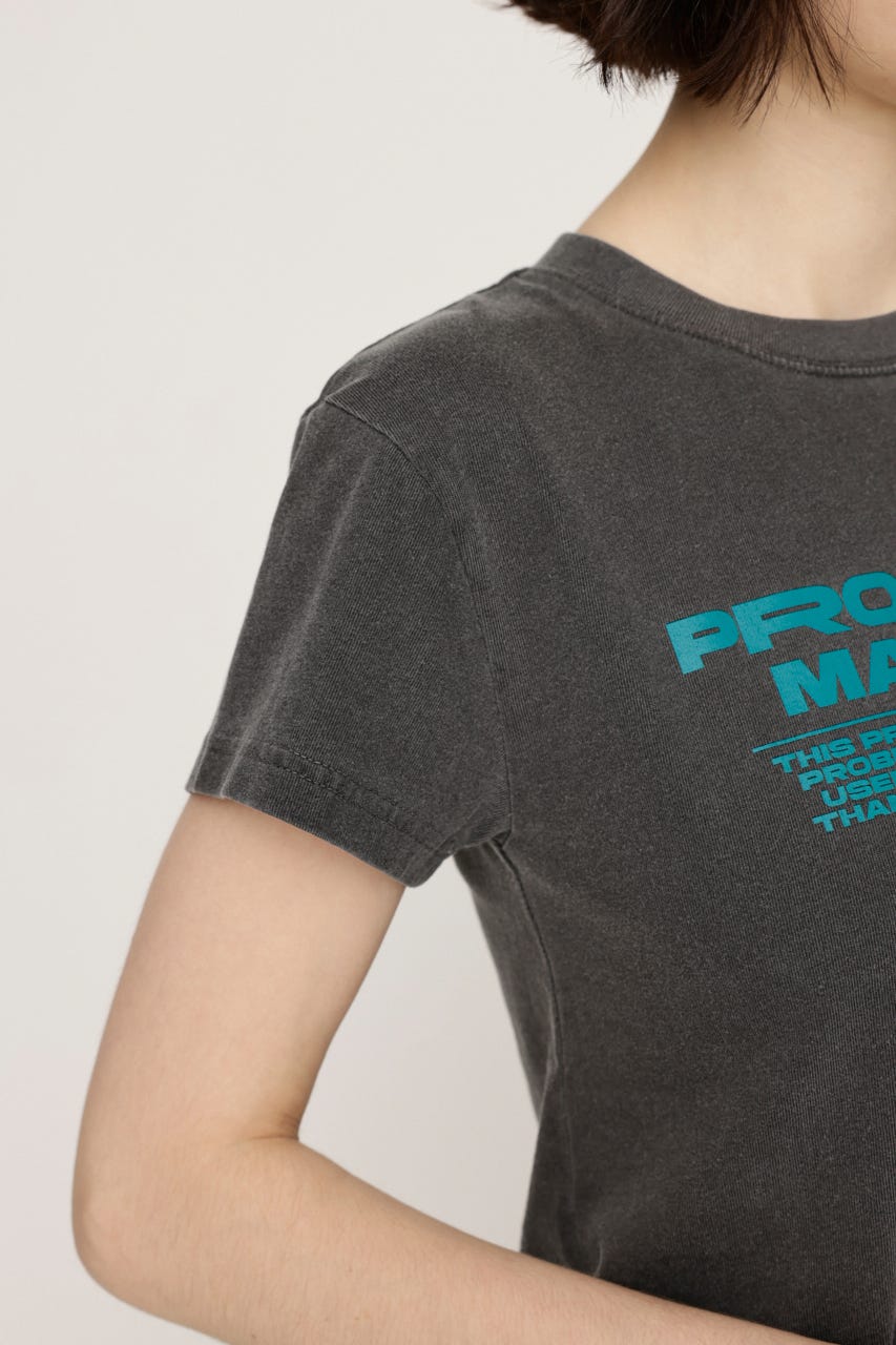 COMPACT LOGO Tシャツ L/BLK FREE
