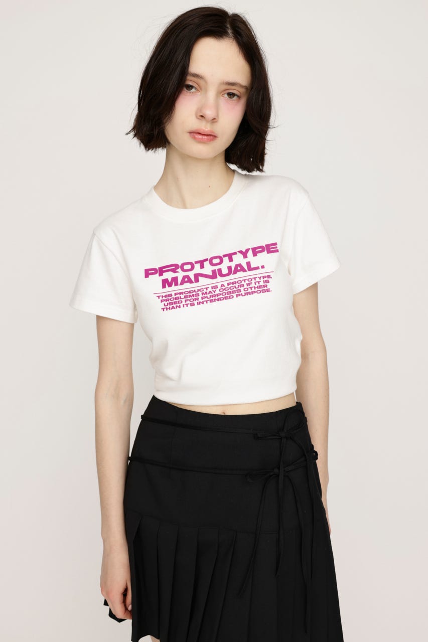 COMPACT LOGO Tシャツ WHT FREE