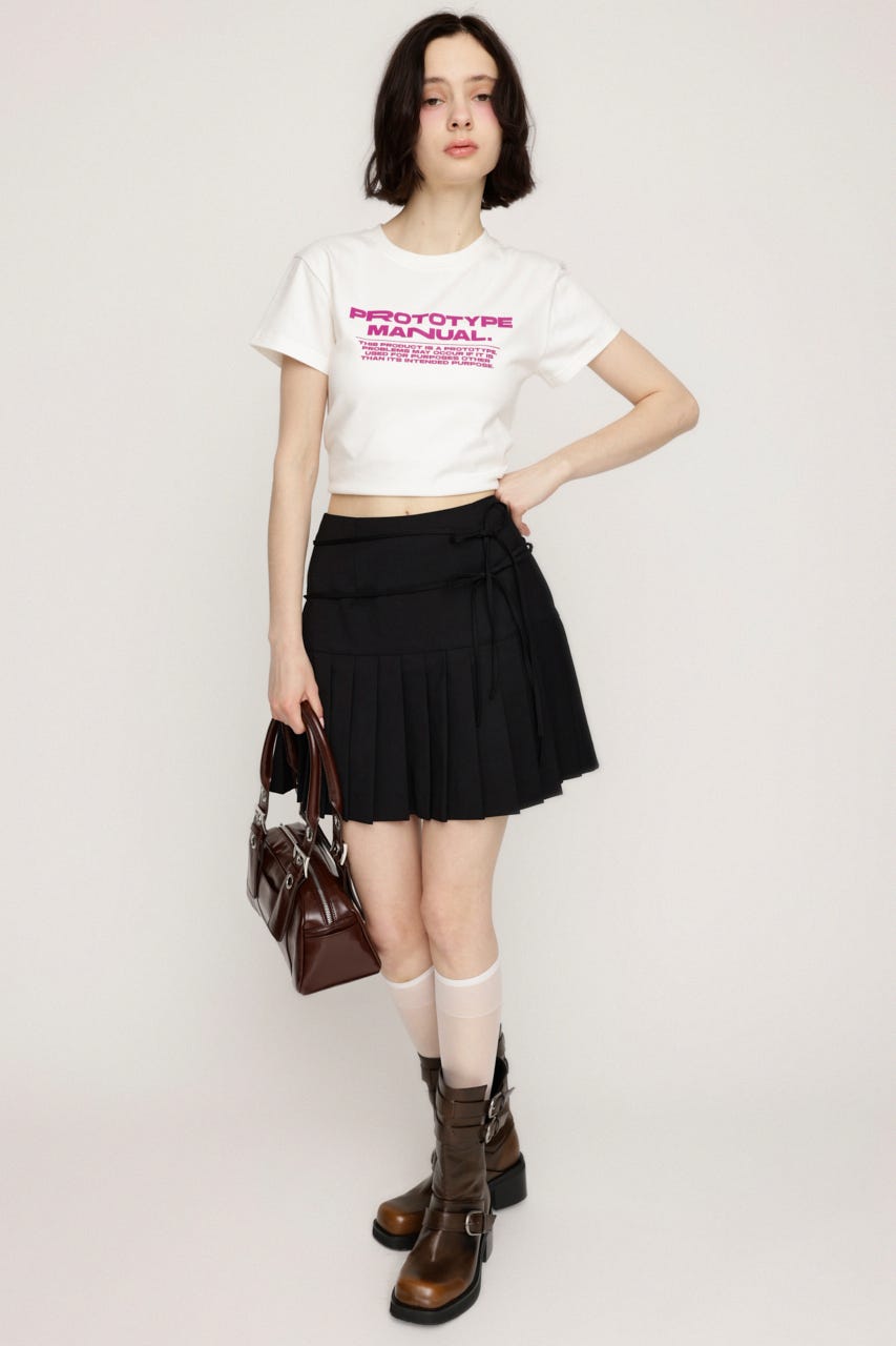 COMPACT LOGO Tシャツ WHT FREE