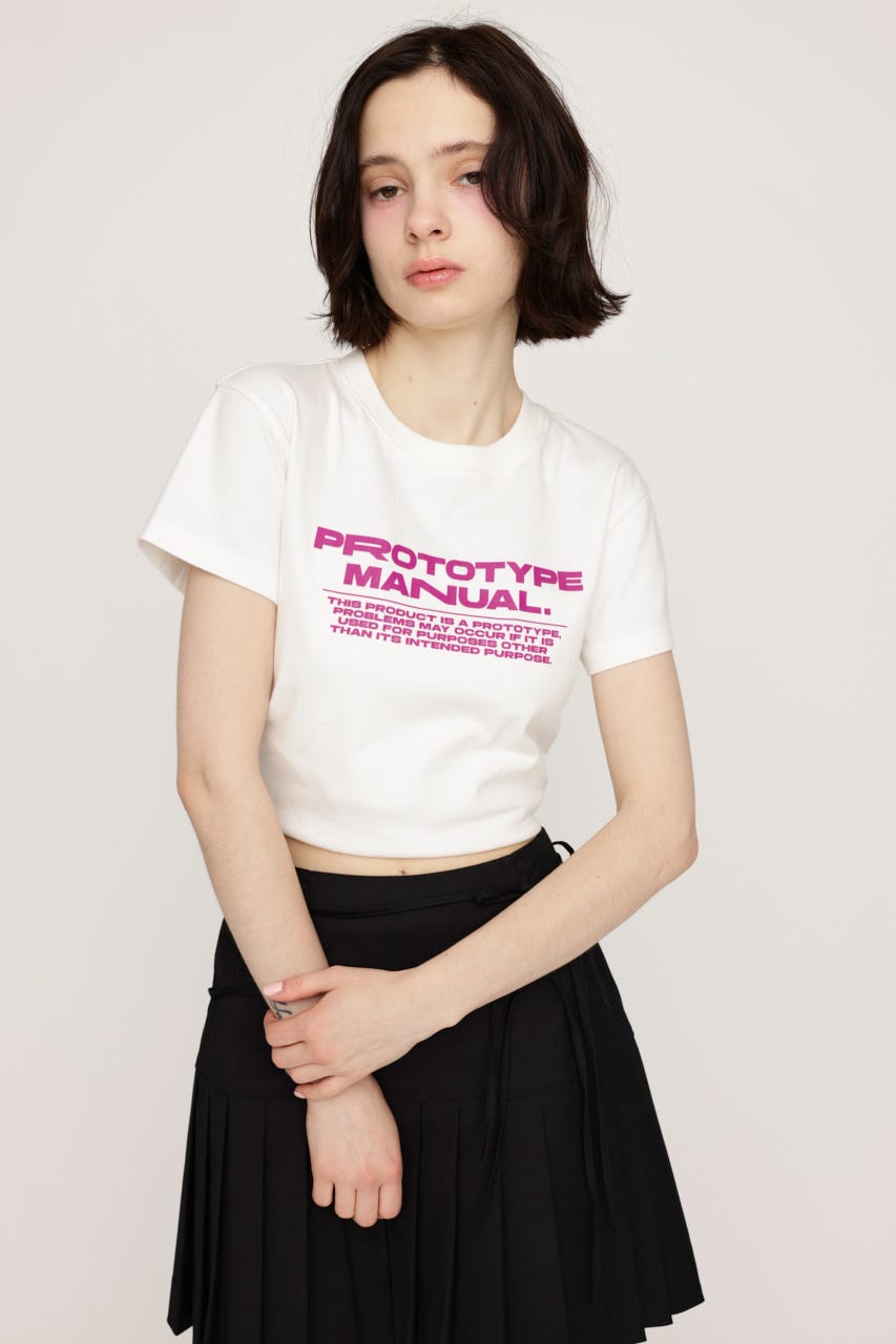 COMPACT LOGO Tシャツ WHT FREE