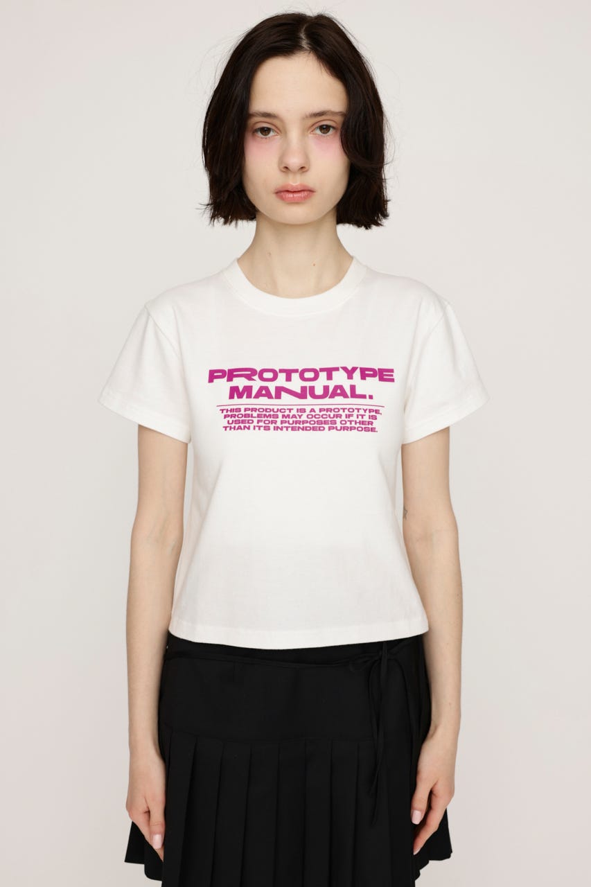 COMPACT LOGO Tシャツ WHT FREE
