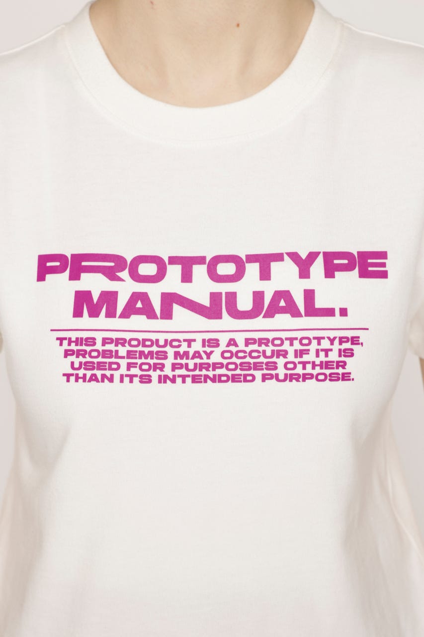 COMPACT LOGO Tシャツ WHT FREE