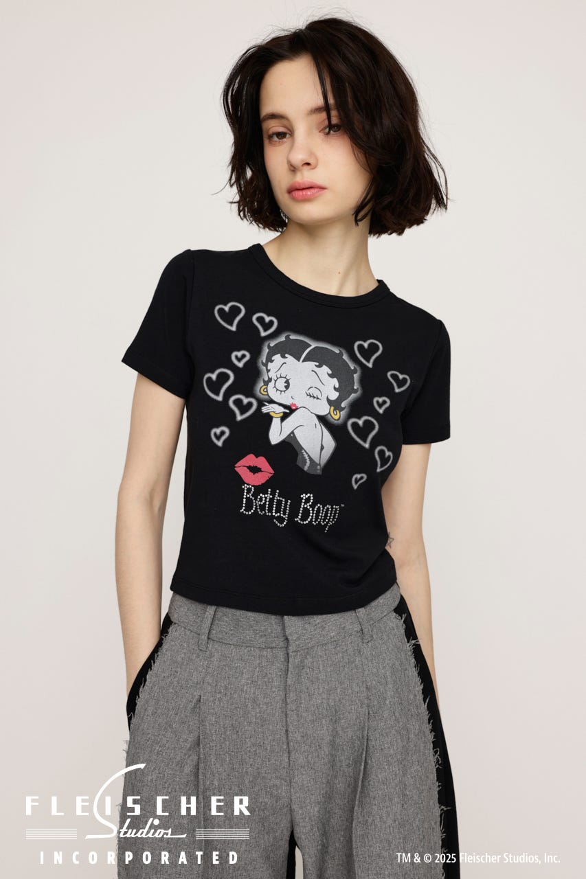 Betty Boop x SLY COMPACT Tシャツ BLK FREE