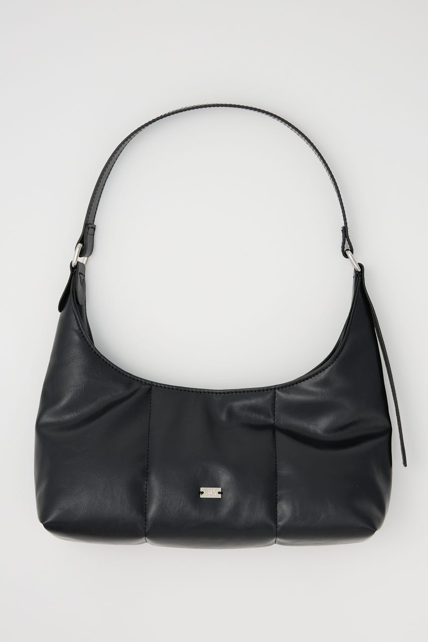 【BLACK】PADDING HAND BAG BLK FREE