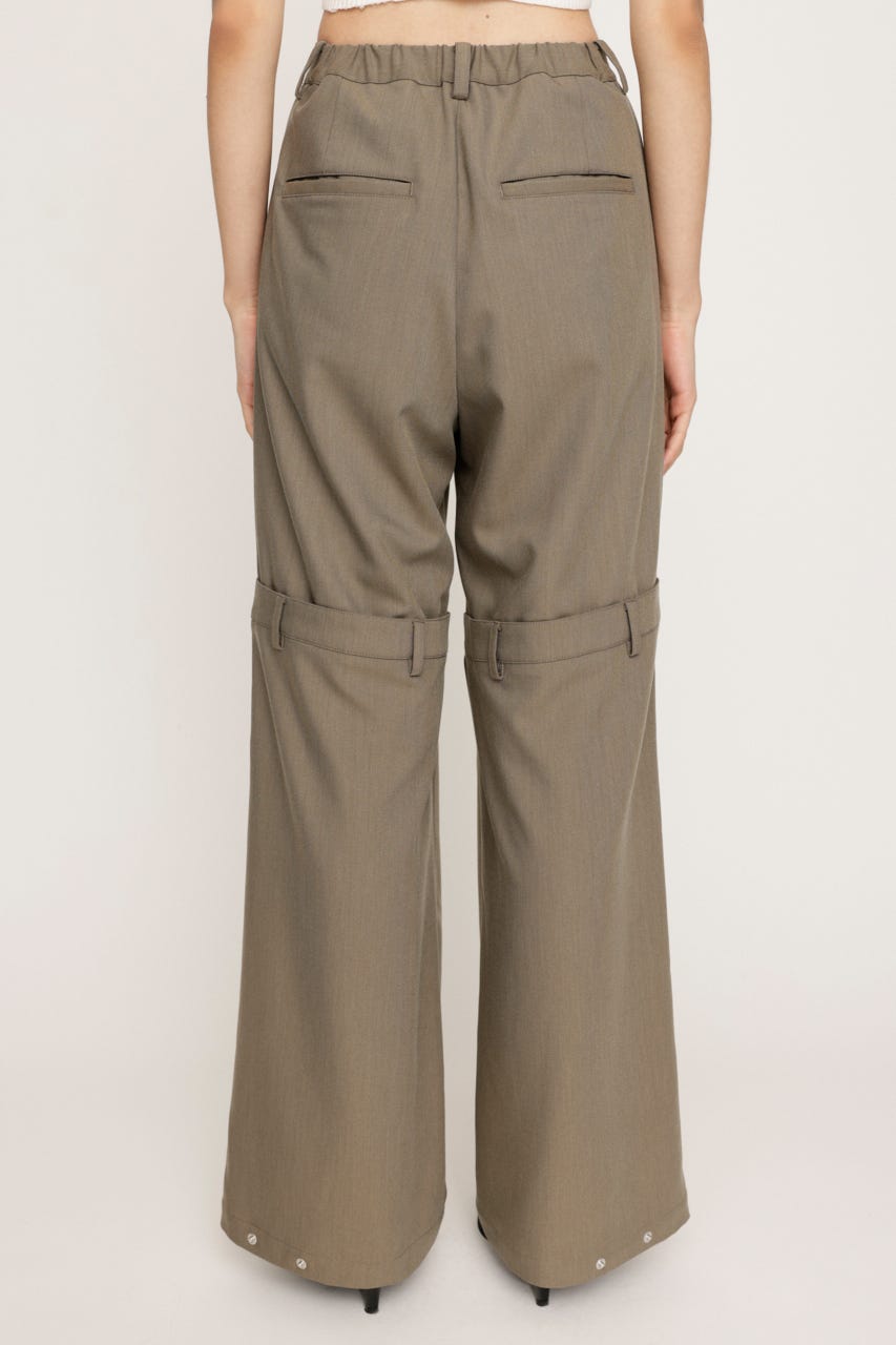 CUT OUT REMAKE STRAIGHT パンツ GREIGE 2