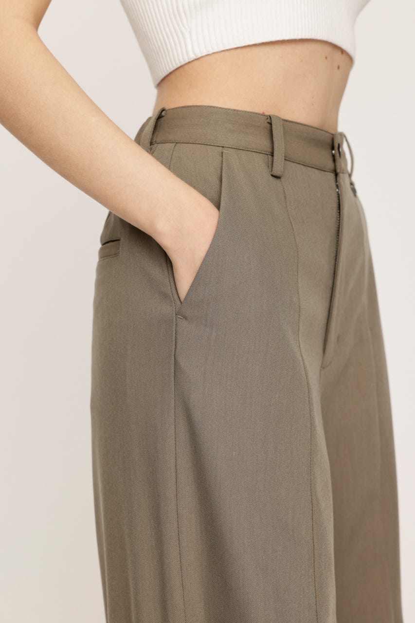 CUT OUT REMAKE STRAIGHT パンツ GREIGE 2