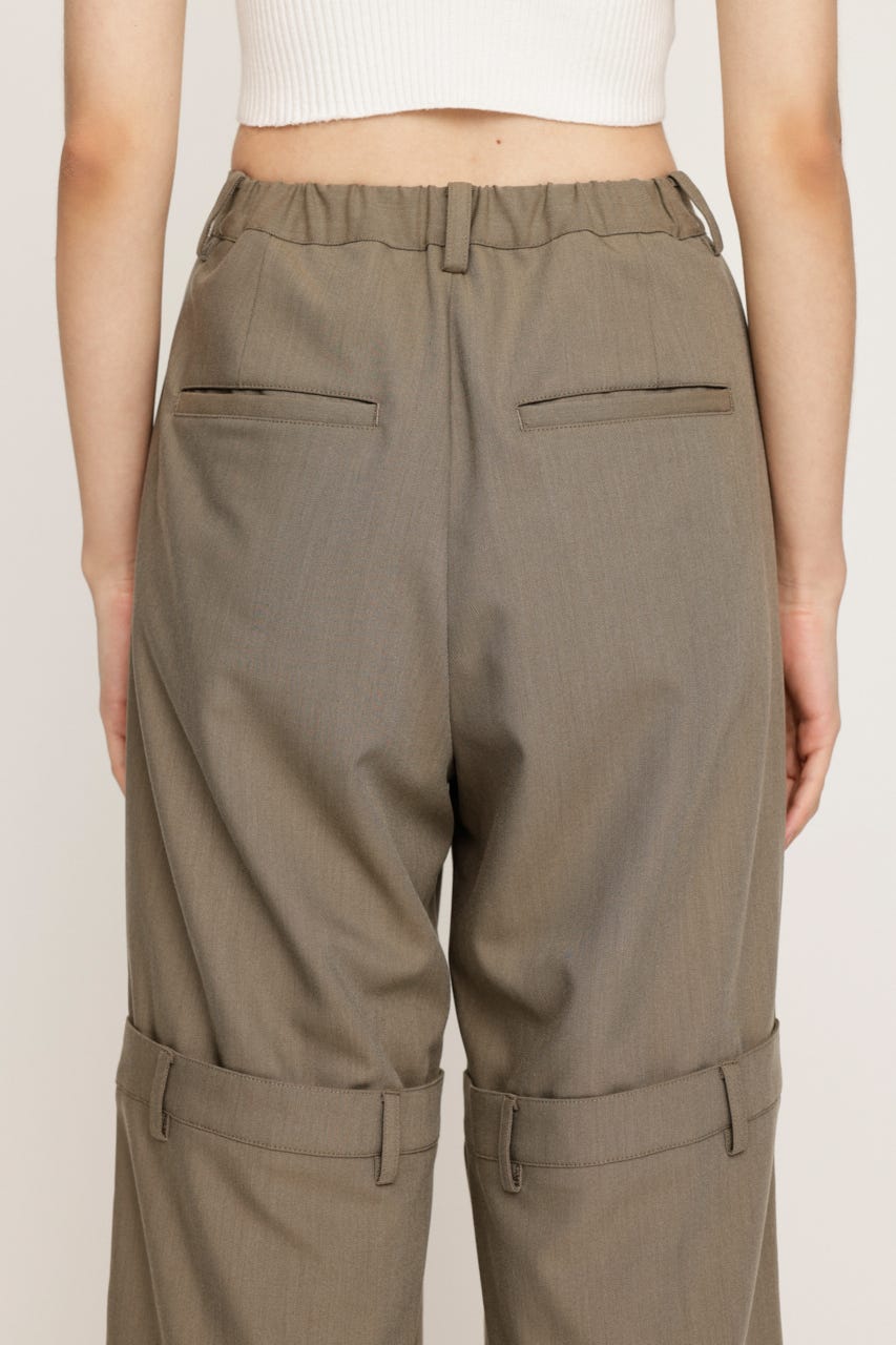CUT OUT REMAKE STRAIGHT パンツ GREIGE 2