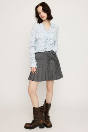 DOUBLE RIBBON PLEATS スカート