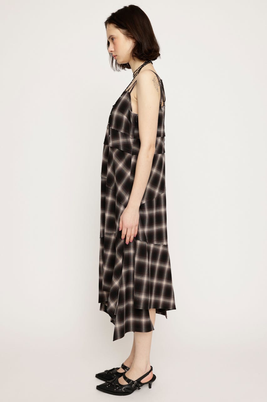 SLY | ASYMMETRY HEM CHECK ワンピース (ワンピース(ミニ・ミディアム