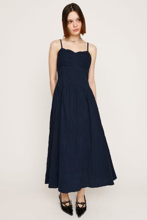 シェリエ sheller ブルゾン　オリジナルツイード　ワンピース　セット SLY | FRONT GATHER CAMI ワンピース (ワンピース(ロング