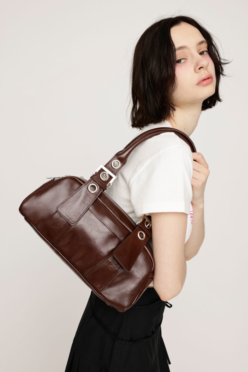 OBLONG HAND バッグ BRN FREE