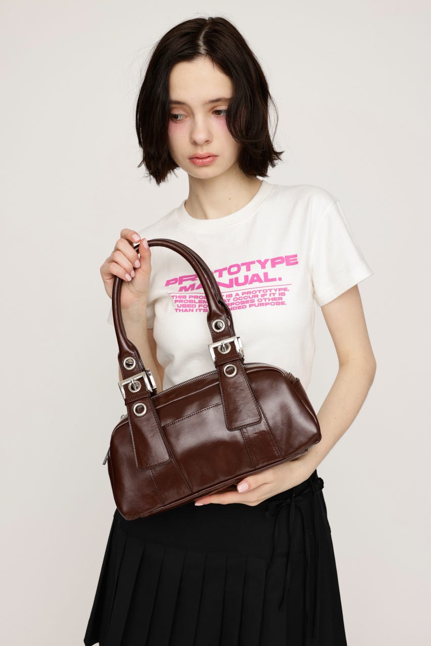 OBLONG HAND バッグ BRN FREE